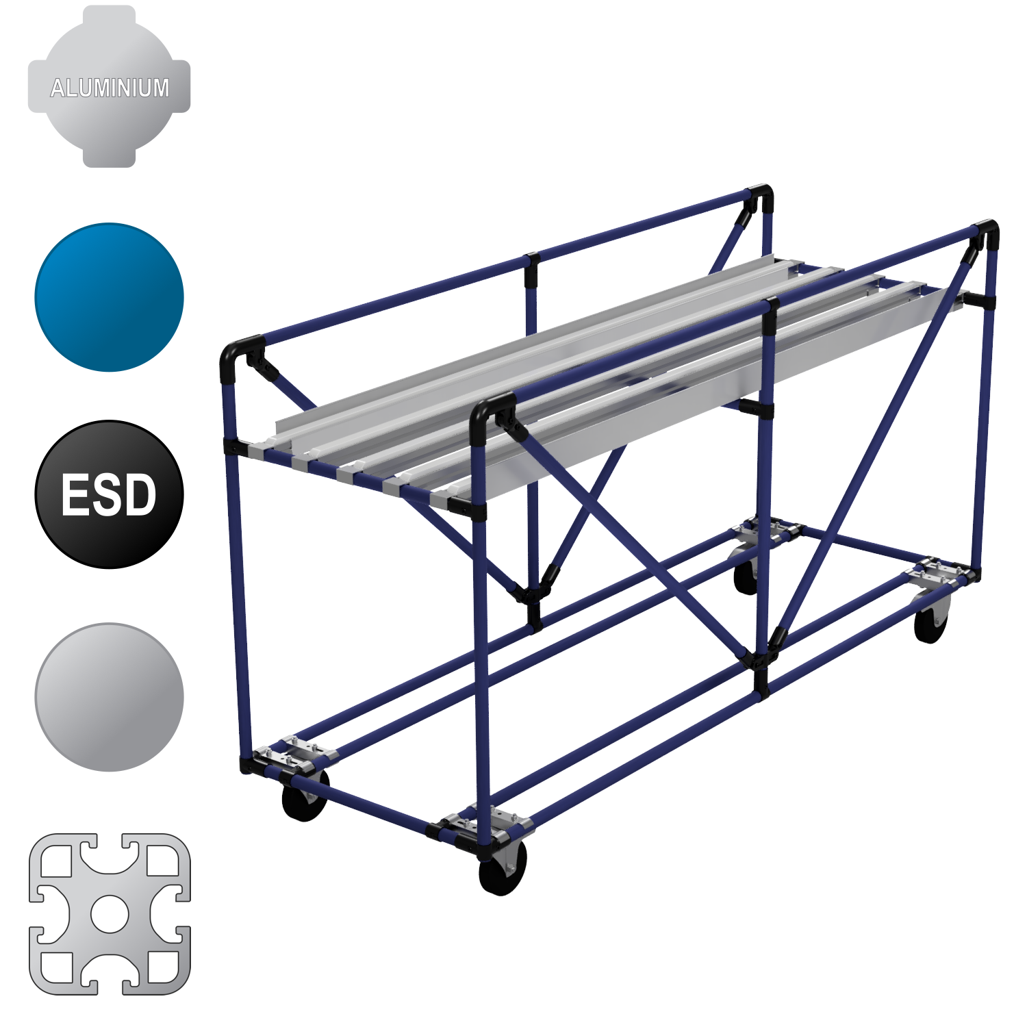 CON-01 | Standard Conveyor | Fixed Frame | Gravity Roller