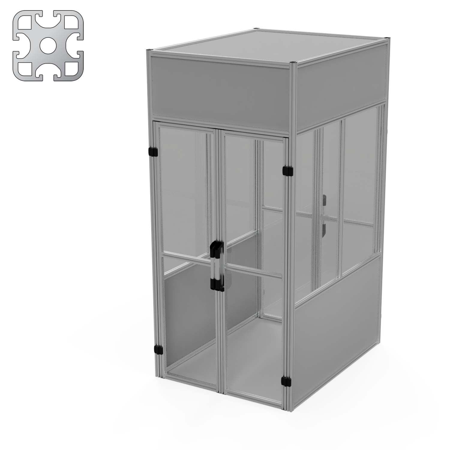 MEN-01 | Machine Enclosure | Double Doors | Polycarbonate