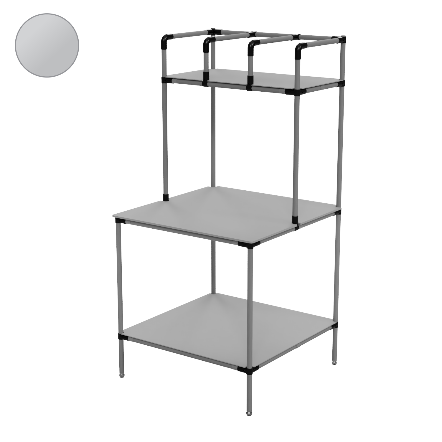 51304 - Modular Packaging Workstation with Overhead Storage Shelf