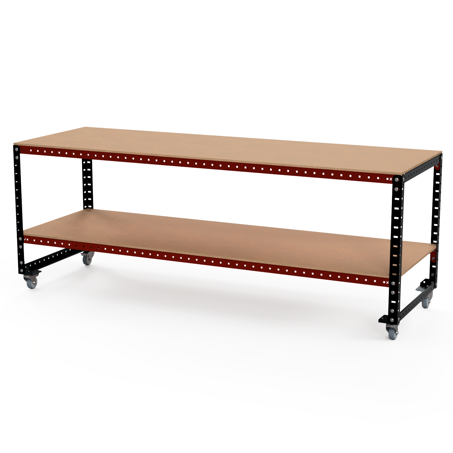 WKS-06 | Modular Workbench - 2400 x 800 x 920mm | No Back | Fixed Height | ConneXYZ