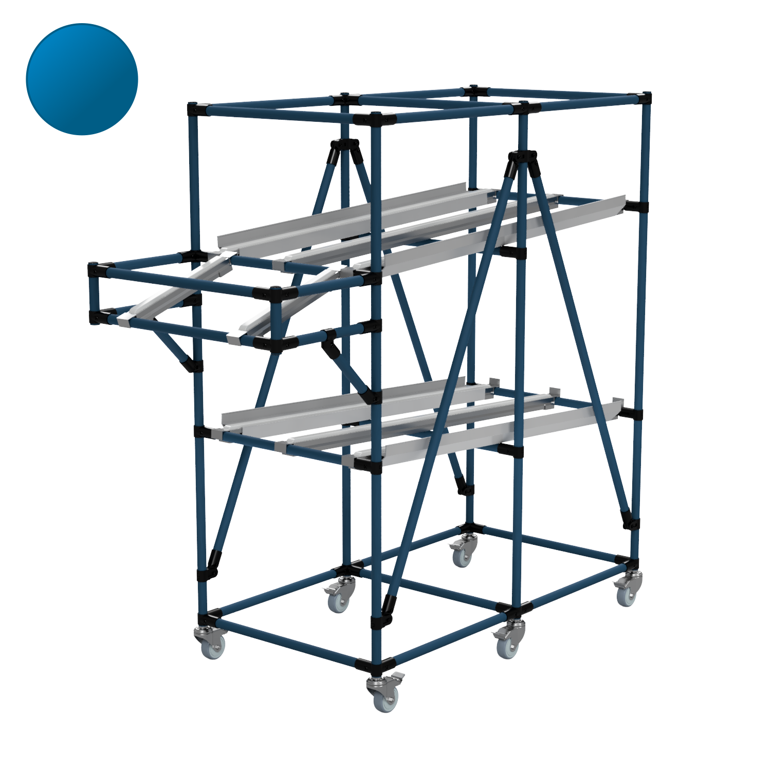 51164 - Mobile Roller Track Infeed and Return Trolley