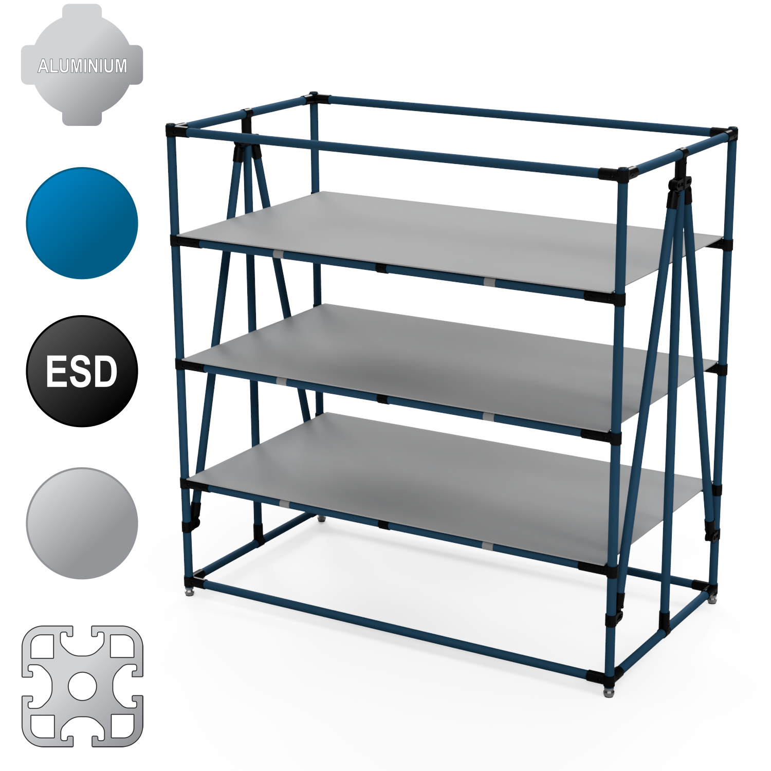 SHF-01 | Shelf Unit | Multi-Level | Standard Load