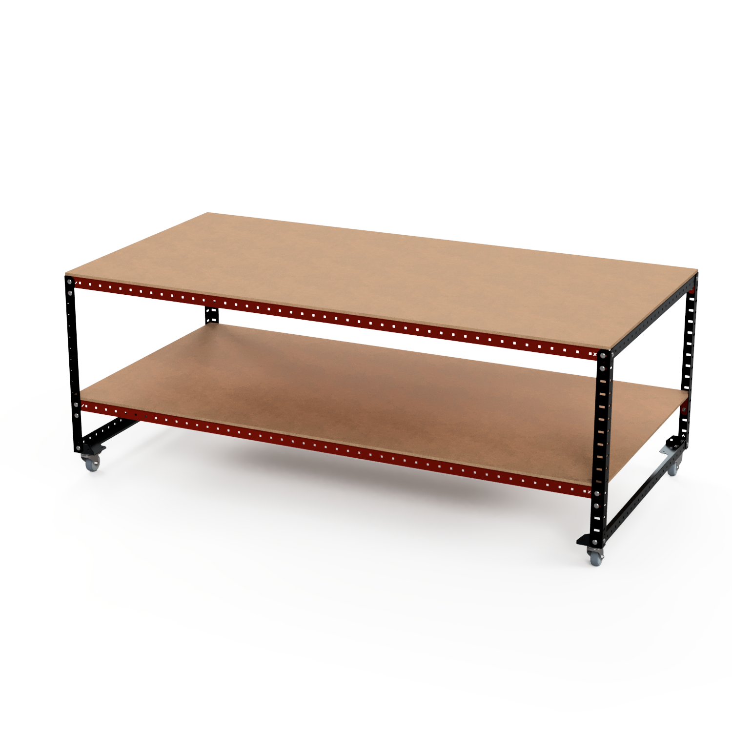 WKS-07 | Modular Workbench - 2400 x 1200 x 920mm | No Back | Fixed Height | ConneXYZ