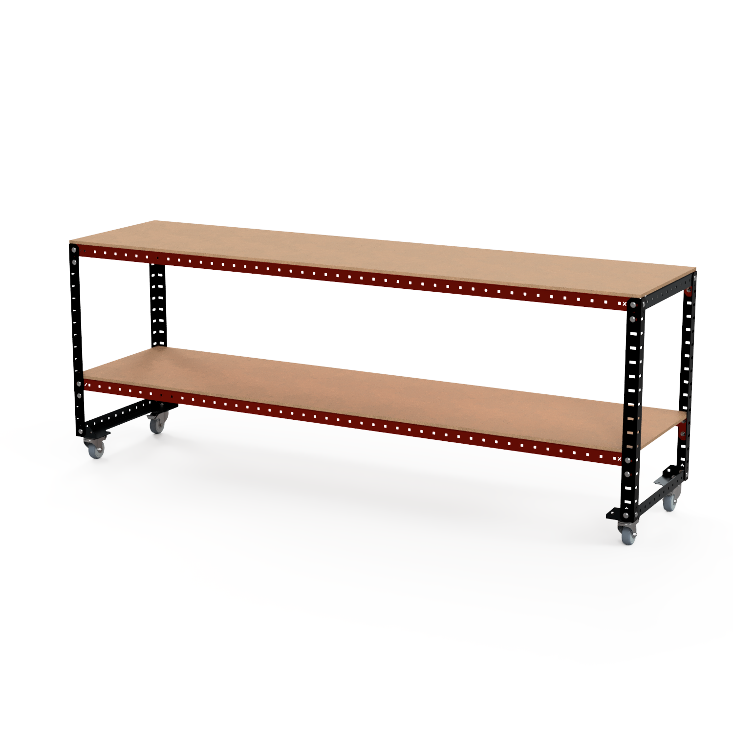 WKS-05 | Modular Workbench - 2400 x 600 x 920mm | No Back | Fixed Height | ConneXYZ